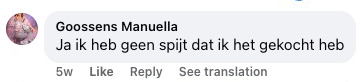 Reactie van een lezer op Facebook over Laat los wat je kapotmaakt